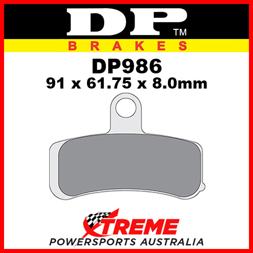 HD FXDL Low Rider 10-17 DP Brakes Sintered Metal Front Brake Pad