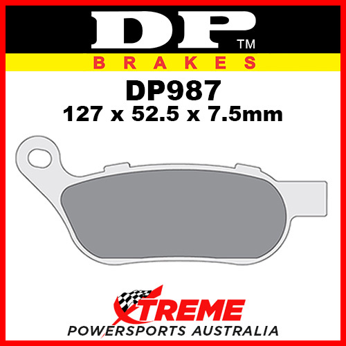 HD FLSTC Heritage Softail Classic 08-17 DP Brakes Sintered Metal Rear Brake Pad