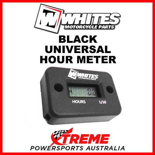 Whites MX Hour Meter Black Universal Enduro Motocross Off Road Dirt Bike