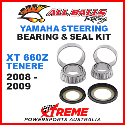 ALL BALLS 22-1004 STEERING HEAD STEM BEARING KIT YAMAHA XT660Z TENERE 2008-2009