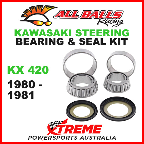 22-1004 Kawasaki KX420 KX 420 1980-1981 Steering Head Stem Bearing  Kit