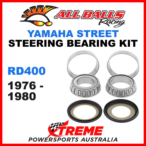 All Balls 22-1007 Yamaha RD400 RD 400 1976-1980 Steering Head Stem Bearing Kit