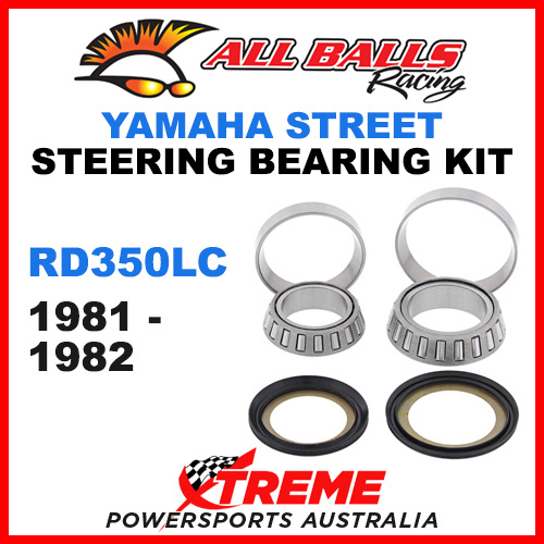 All Balls 22-1007 Yamaha RD350LC RD 350LC 1981-82 Steering Head Stem Bearing Kit