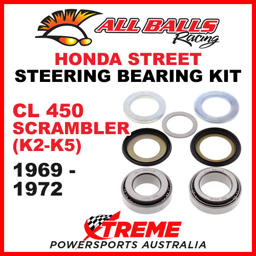 22-1011 Honda CL450 Scrambler K2-K5 1969-72 Steering Head Stem Bearing Kit