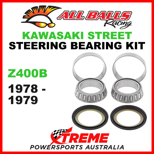 All Balls 22-1012 Kawasaki Z400B Z 400B 1978-1979 Steering Head Stem Bearing Kit