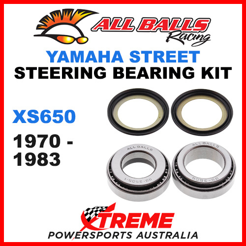 All Balls 22-1015 Yamaha XS650 XS 650 1970-1983 Steering Head Stem Bearing Kit