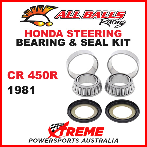 22-1021 Honda CR450R CR 450R 1981 Steering Head Stem Bearing & Seal Kit