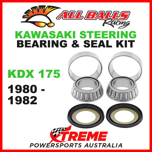 22-1022 Kawasaki KDX175 KDX 175 1980-1982 Steering Head Stem Bearing & Seal Kit