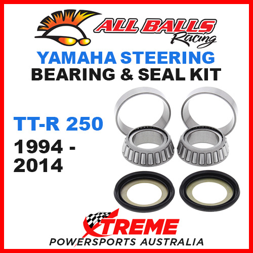 ALL BALLS 22-1024 STEERING HEAD STEM BEARING KIT YAMAHA TTR250 TT-R250 1994-2014