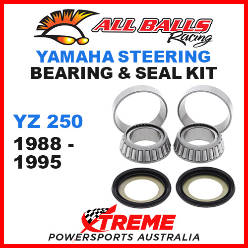 ALL BALLS 22-1024 STEERING HEAD STEM BEARING KIT YAMAHA YZ250 YZ 250 1988-1995