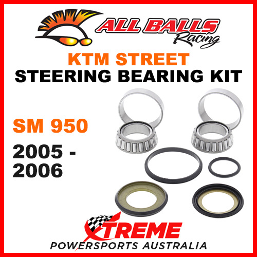 All Balls 22-1026 KTM SM 950 2005-2006 Steering Head Stem Bearing Kit