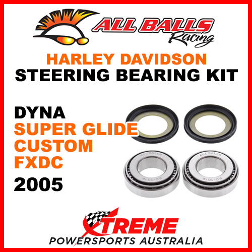 22-1032 HD Dyna Super Glide Custom FXDC 2005 Steering Head Stem Bearing Kit