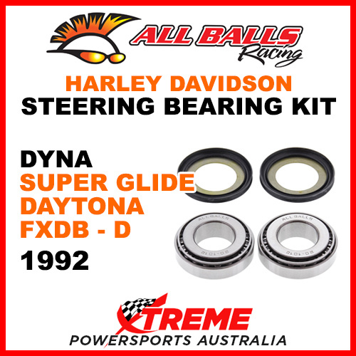 22-1032 HD Dyna Super Glide Daytona FXDB-D 1992 Steering Head Stem Bearing Kit