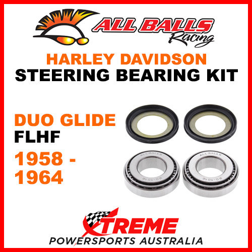 All Balls 22-1032 HD Duo Glide FLHF 1958-1964 Steering Head Stem Bearing Kit