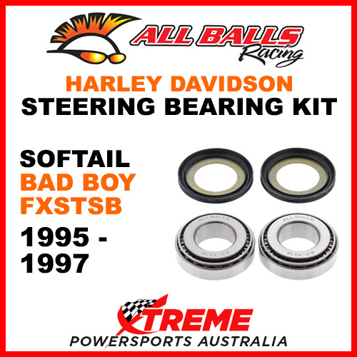 All Balls 22-1032 HD Softail Bad Boy FXSTSB 1995-1997 Steering Head Stem Bearing Kit