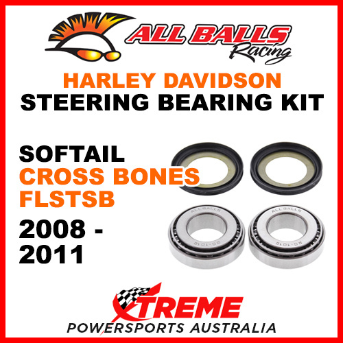 22-1032 HD Softail Cross Bones FLSTSB 2008-2011 Steering Head Stem Bearing Kit