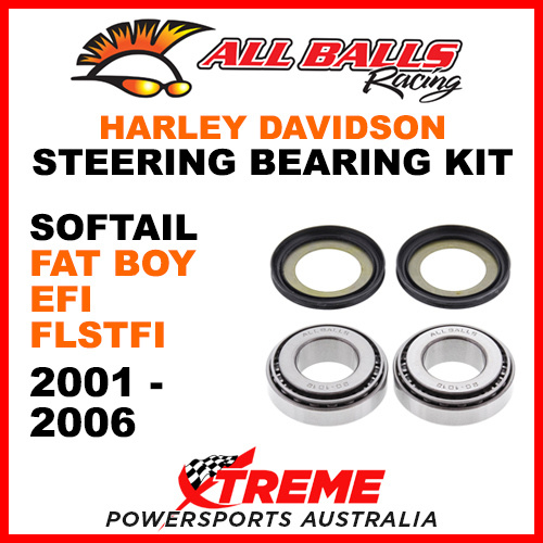 22-1032 HD Softail Fat Boy EFI FLSTFI 2001-2006 Steering Head Stem Bearing Kit