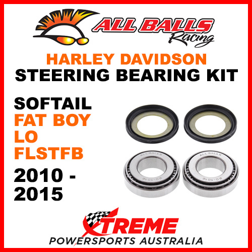 22-1032 HD Softail Fat Boy Lo FLSTFB 2010-2015 Steering Head Stem Bearing Kit