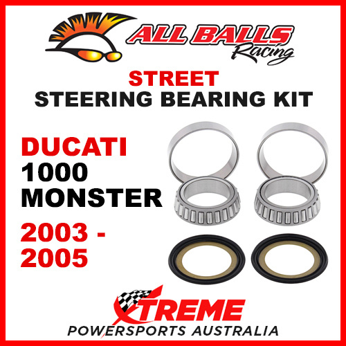 All Balls Ducati 1000 Monster 2003-2005 Steering Bearing Kit 22-1039