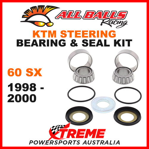 22-1047 KTM 60 SX 60SX 1998-2000 Steering Head Stem Bearing Kit MX Dirt Bike