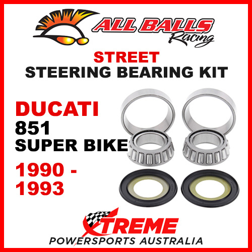 All Balls Ducati 851 Super Bike 1990-1993 Steering Bearing Kit 22-1062