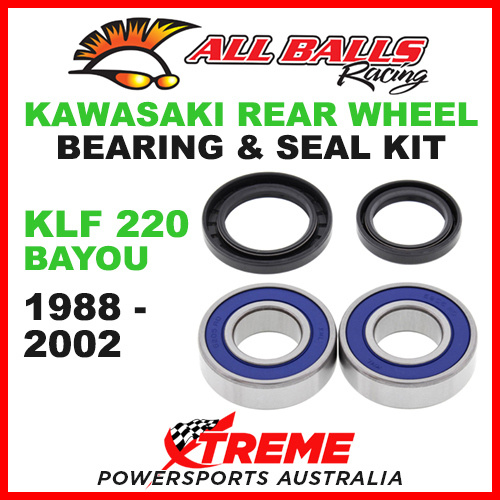 25-1275 ATV REAR WHEEL BEARING KIT KAWASAKI KLF220 KLF 220 BAYOU 1988-2002