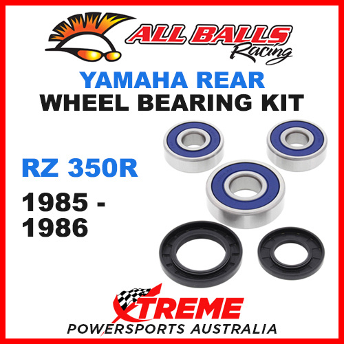 All Balls 25-1546 Yamaha RZ350R 1985-1986 Rear Wheel Bearing Kit