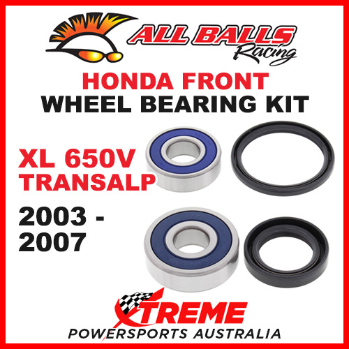 25-1602 Honda XL 650V Transalp 2003-2007 Front Wheel Bearing Kit