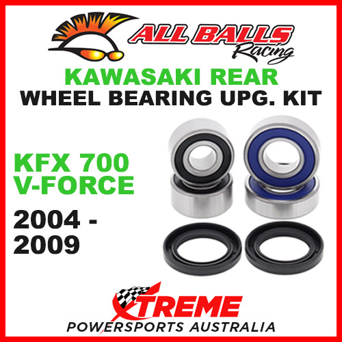 All Balls 25-1635 Kawasaki KFX700 V-Force 2004-09 Rear Wheel Bearing Upgrade Kit