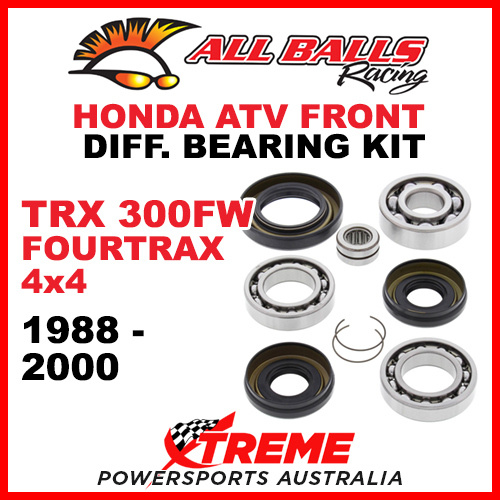 25-2001 HONDA TRX350FW FOURTRAX 4X4 1988-2000 ATV FRONT DIFFERENTIAL BEARING KIT