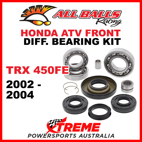 25-2006 HONDA TRX 450FE 2002-2004 FRONT DIFFERENTIAL BEARING & SEAL KIT