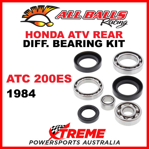 25-2007 HONDA ATC200ES ATC 200ES 1984 ATV REAR DIFFERENTIAL BEARING & SEAL KIT