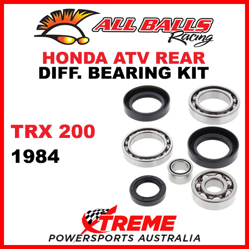 25-2007 HONDA TRX200 TRX 200 1984 ATV REAR DIFFERENTIAL BEARING & SEAL KIT