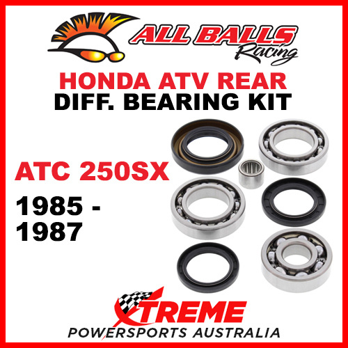 25-2008 HONDA ATC250SX 1985-1987 ATV REAR DIFFERENTIAL BEARING & SEAL KIT