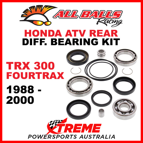 25-2010 HONDA TRX300 FOURTRAX 1988-2000 ATV REAR DIFFERENTIAL BEARING & SEAL KIT