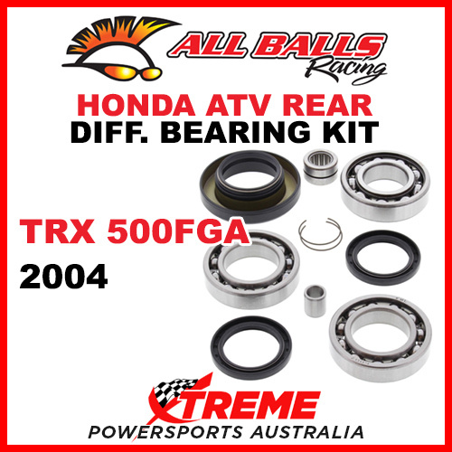 25-2014 HONDA TRX500FGA 2004 ATV REAR DIFFERENTIAL BEARING & SEAL KIT