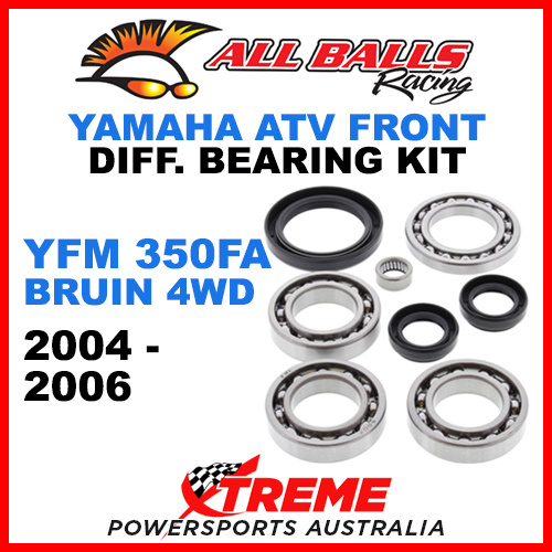 All Balls 25-2028 Yamaha YFM350FA Bruin 4WD 04-06 Front Differential Bearing Kit