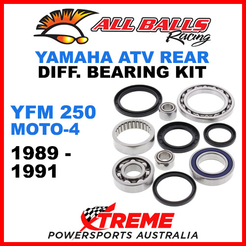 25-2030 Yamaha YFM 250 Moto-4 89-91 ATV Rear Differential Bearing & Seal Kit