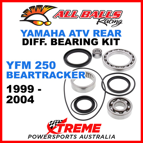 25-2033 Yamaha YFM 250 Bear Tracker 99-04 ATV Rear Differential Bearing Kit