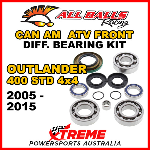 25-2069 Can Am Outlander 400 STD 4x4  2005-15 ATV Front Differential Bearing Kit