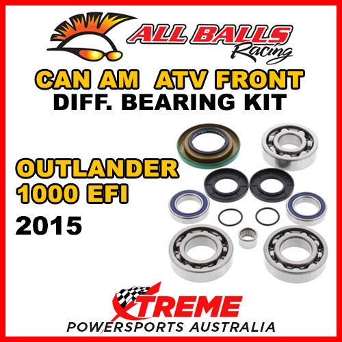 25-2069 Can Am Outlander 1000 EFI 2015 ATV Front Differential Bearing Kit