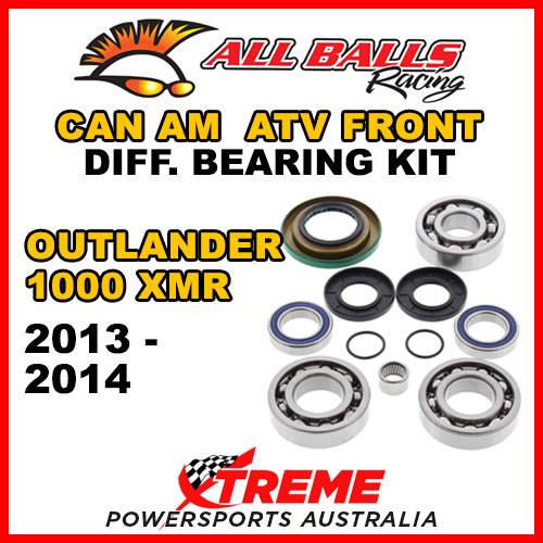 25-2069 Can Am Outlander 1000 XMR 2013-14 ATV Front Differential Bearing Kit