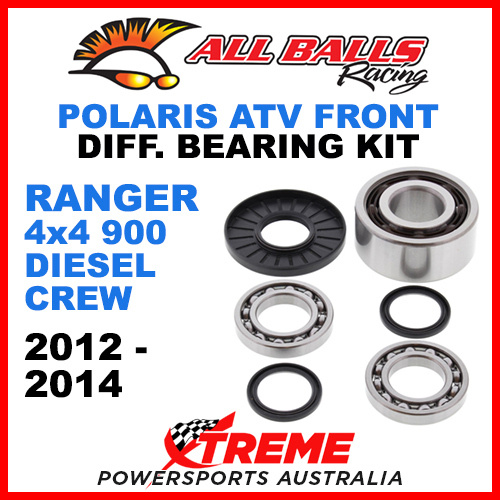 25-2075 Polaris Ranger 4X4 900 Diesel Crew 12-14 Front Differential Bearing Kit