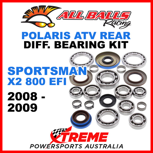 25-2084 Polaris Sportsman X2 800 EFI 2008-2009 Rear Differential Bearing Kit