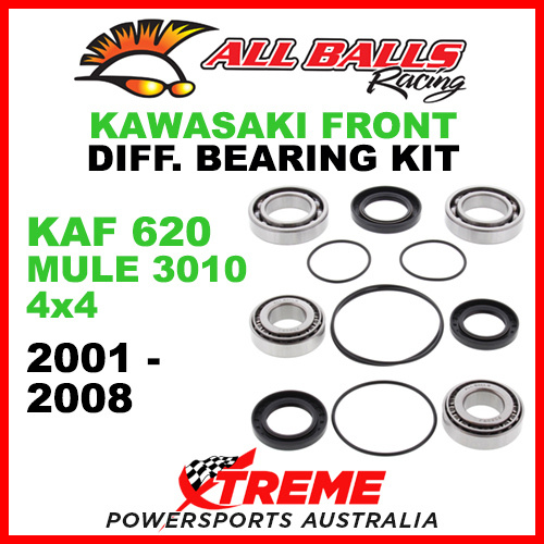 25-2093 Kawasaki KAF620 3010 Mule 4X4 2001-2008 Front Differential Bearing Kit