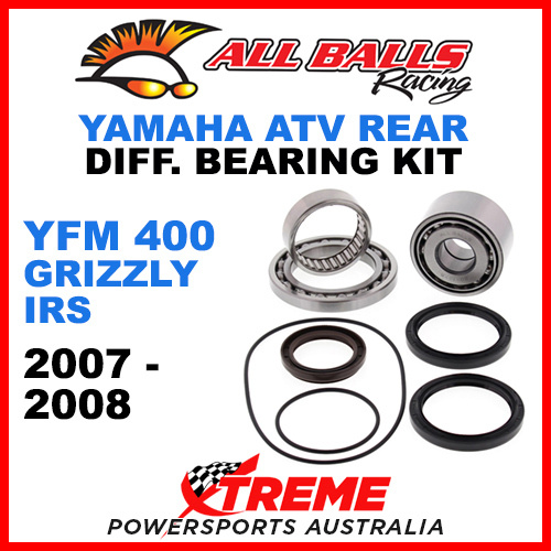 25-2097 Yamaha YFM 400 Grizzly IRS 07-08 ATV Rear Differential Bearing Kit