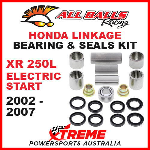 27-1049 Honda XR250L Electric Start 2002-2007 MX Linkage Bearing & Seal Kit 