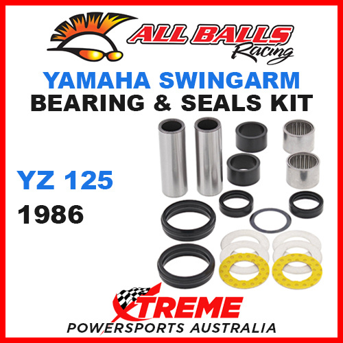 All Balls 28-1024 Yamaha YZ125 YZ 125 1986 Swingarm Bearing Kit