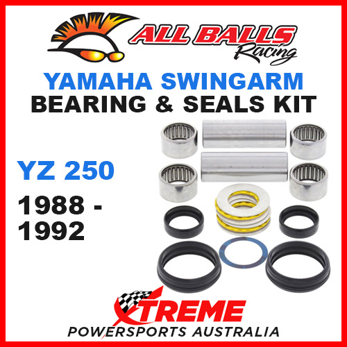 All Balls 28-1075 Yamaha YZ250 YZ 250 1988-1992 Swingarm Bearing Kit