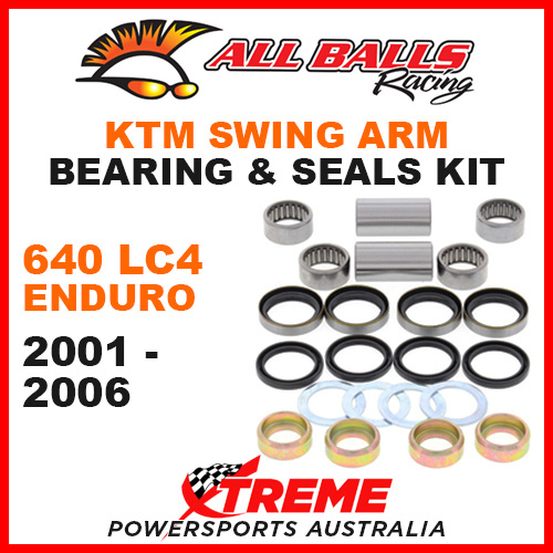 ALL BALLS 28-1087 MX SWINGARM BEARING KIT KTM 640LC4 640 LC4 ENDURO 2000-2006